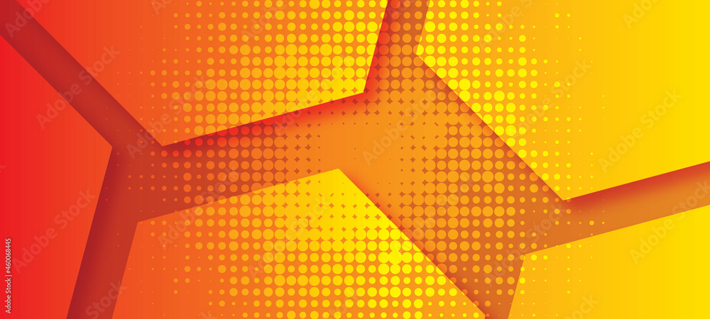 Poster abstract pattern orange gradient background with .