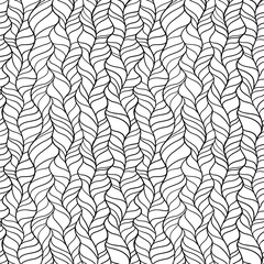 Hand drawn wavy lines. Abstract vector composition with optical illusions and volume.
Geometric seamless pattern for printing on fabrics and paper.
