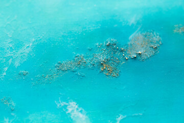 Abstract epoxy resin modern art background. Ocean view. Satellite view Designe for greeting cards, background, banners.
