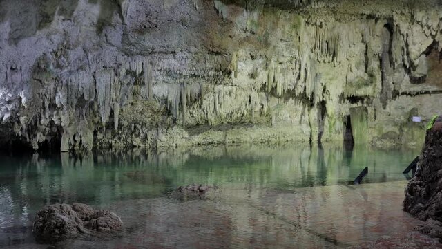 Beautiful cenote Choo-Ha in a cave, Mexico