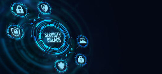 Internet, business, Technology and network concept. Cyber security data protection business technology privacy concept.