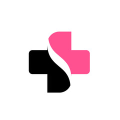 Healthcare medical pharmacy doctor plus clinic logo and symbols.