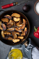 Rustic fried potatoes