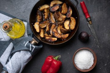 Rustic fried potatoes