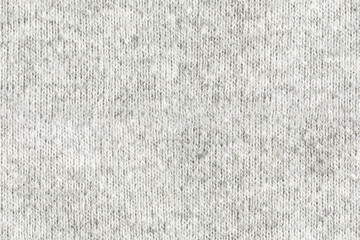 Knitted melange fabric with woolen fine knitting seamless texture.