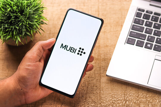 West Bangal, India - September 28, 2021 : Mubi logo on phone screen stock image.