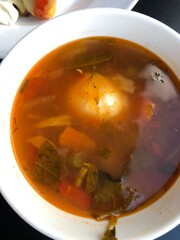 soup with meat
