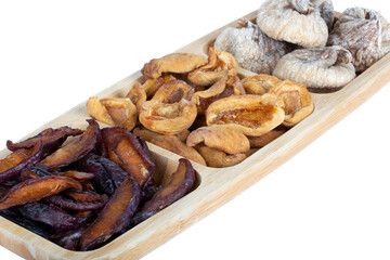 Healthy food .. Dried fruits, dried figs, dried plum, dried apricots