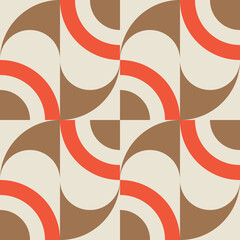 Obraz premium 50s, 60s, 70s, abstract, art, artwork, avant-garde, background, bauhaus, circle, colorful, composition, curve, decorative, elements, fabric, fun, geometric, geometry, graphic, invitation, mid century 