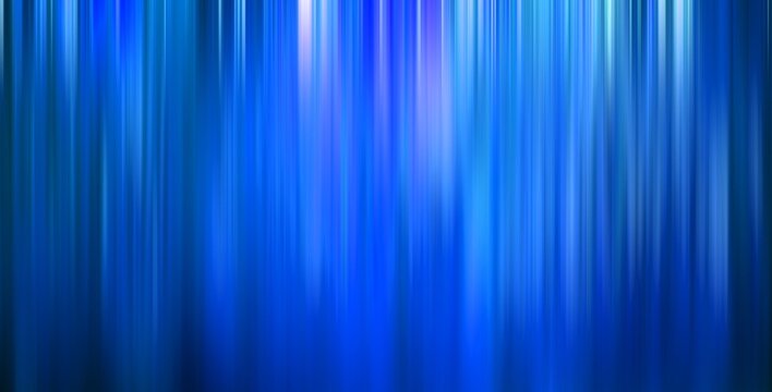 Gradient vertical blurry blue lines background motion blur stripes abstract waterfall banner