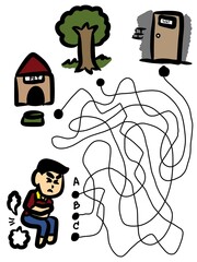 help man go to toilet