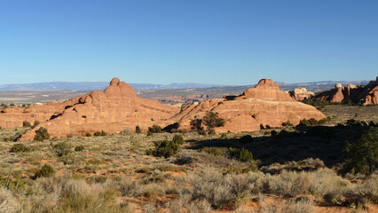 Arches National Park landscape, popular hiking and tourist place, Utah, United States