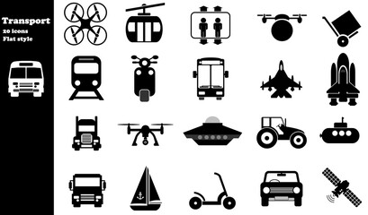 Transport en 20 icônes, collection