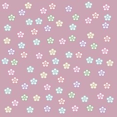 Pastel Spring Floral Patterned Backgrounds, Stationery and, Journal Paper