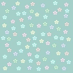 Pastel Spring Floral Patterned Backgrounds, Stationery and, Journal Paper