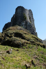 Ruines du château médiéval de Montaigle en Belgique