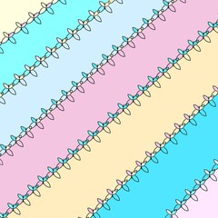 Multicolored Stitching Patterned Background, Texture and, Stationery.
