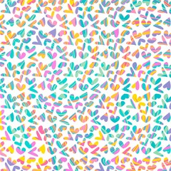 Valentines Heart Gradient Ombre Rainbow Texture