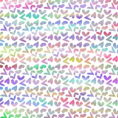 Valentines Heart Gradient Ombre Rainbow Texture