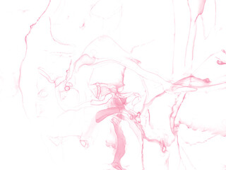 Alcohol pink and whate ink background. Trendy