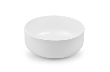 white ceramics bowl on white background.