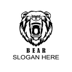 bear logo mascot template
