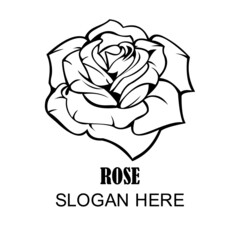 flower logo mascot template 