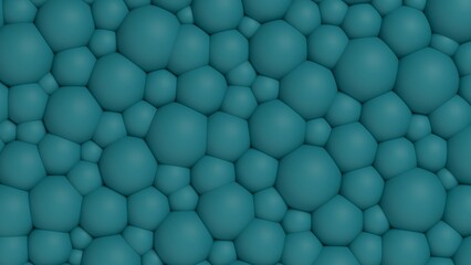 Plastic convex bubble textured turquoise background