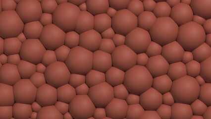 Plastic convex bubble textured redwood color background