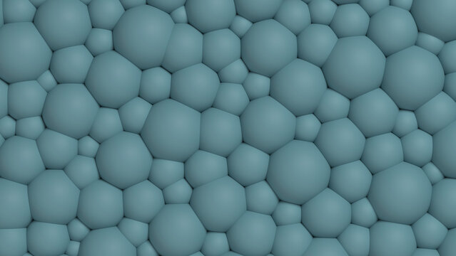 Plastic convex bubble textured Weldon blue background