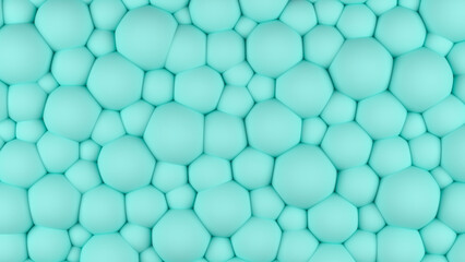 Convex bubble textured mint color background