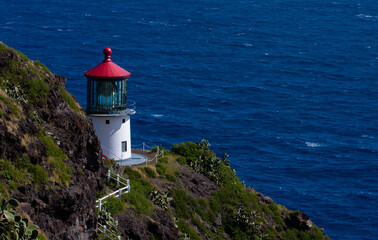 Fototapeta na wymiar Lighthouse over the Ocean