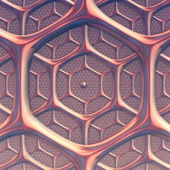 Golden fractal artwork for creative graphic design. digital 3d generated pattern