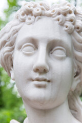 Russia. Saint-Petersburg. Antique sculpture in the Summer Garden.