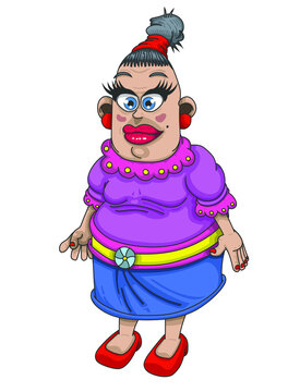 Petite dame rigolote