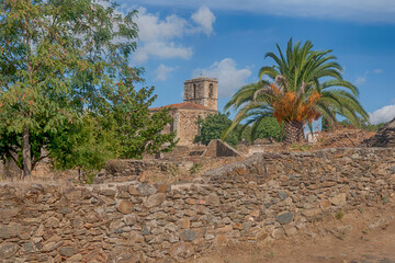 antiguo municipio abandonado de Granadilla en la provincia de Cáceres, España