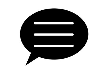 吹き出しのアイコン。