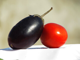tomato and eggplant