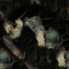 Seamless dirty art. Crumpled paper endless