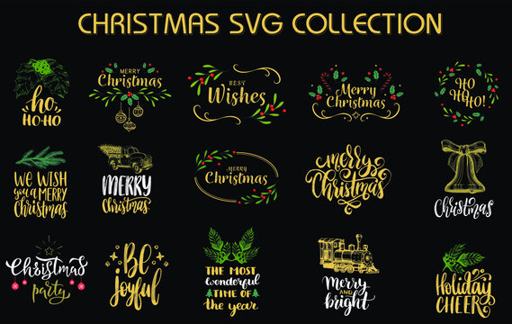 Christmas SVG Bundle , Christmas cut file Bundle, Christmas cut file quotes Christmas SVG Bundle | Christmas Cut Files for Cutting Machines like Cricut and Silhouette