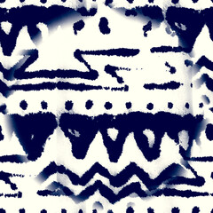 Alcohol ink indigo seamless background. Flow