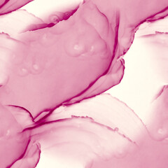 Alcohol ink pink seamless background. Material