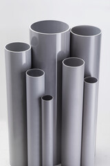 UPVC  CPVC Fittings for polypropylene pipes. Elements for pipelines. plastic piping elements. They are designed for connecting pipes. Concept sale of polypropylene fittings.