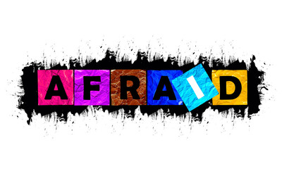 motivational words written on colorful paper with a white base	
