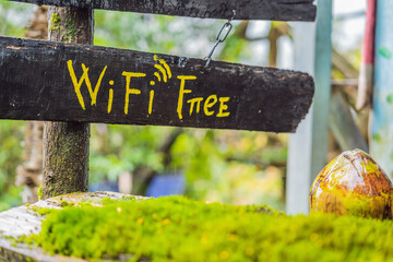 Free Wi-Fi in nature in the forest