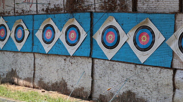 archery range outdoor design for target and achievement concept