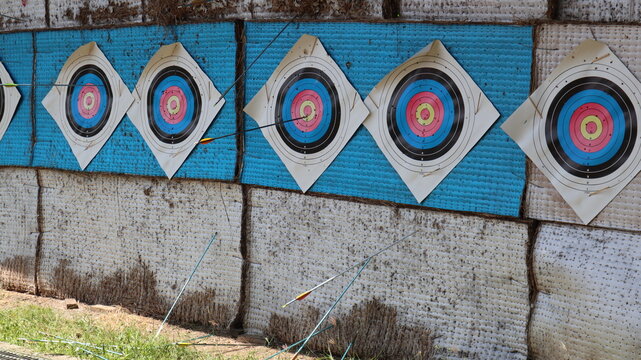 archery range outdoor design for target and achievement concept