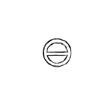 agender nonbinary gender symbol (sketch)