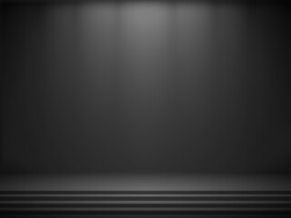 Obraz premium Abstract black background, can be used for valentines or Christmas design layout, studio, web template, room and report with smooth gradient color. ( Black and gray background )