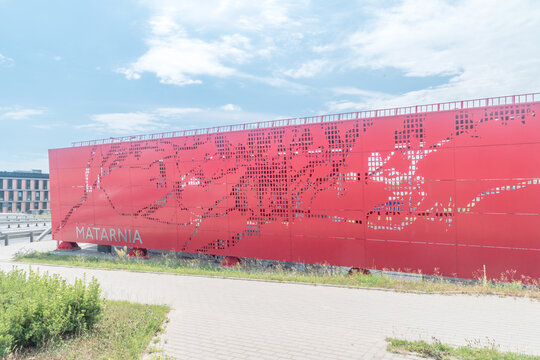 Gdansk, Poland - July 7, 2021: Matarnia Railway station.